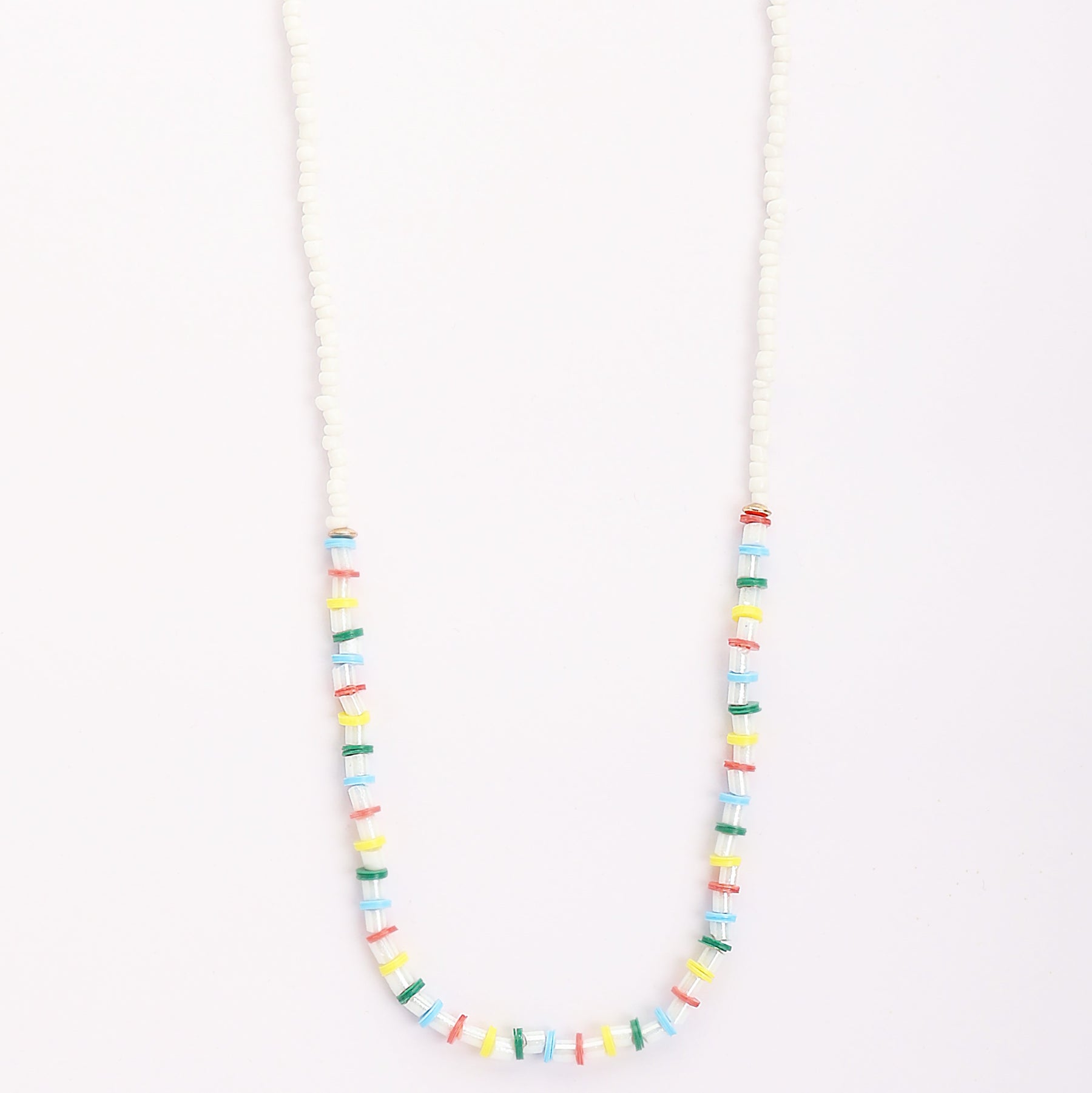Blue Shell Multi Layer Long Pendant Chain