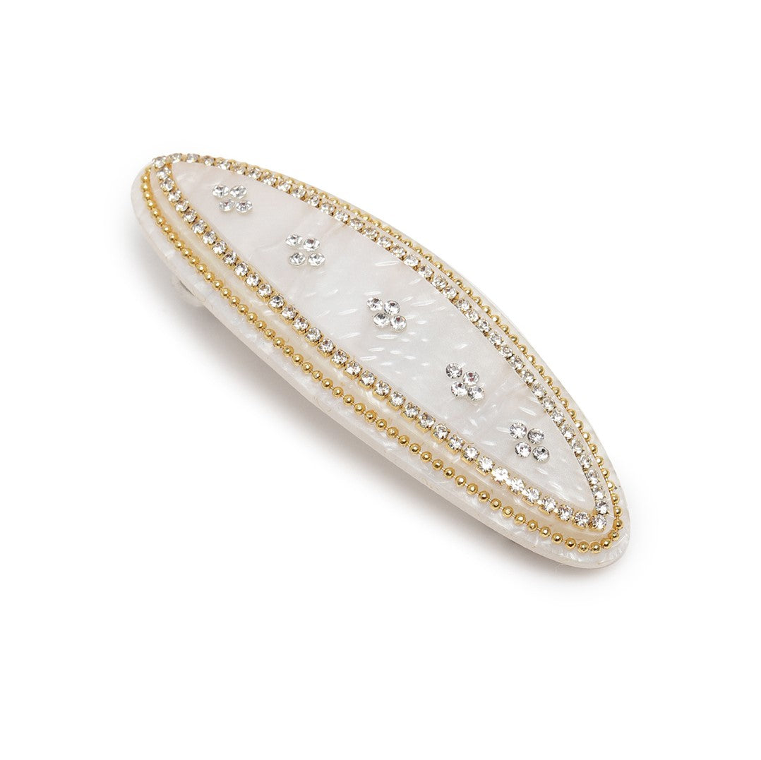 Laida Women Embellished Metal French Barrette