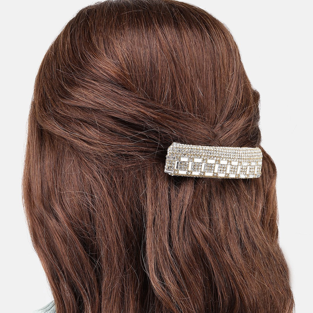 Laida Women Embellished Metal French Barrette