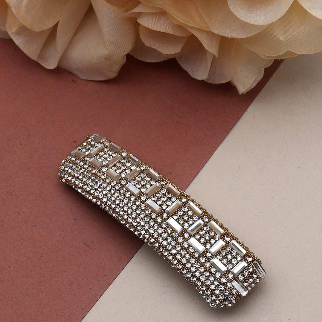 Laida Women Embellished Metal French Barrette