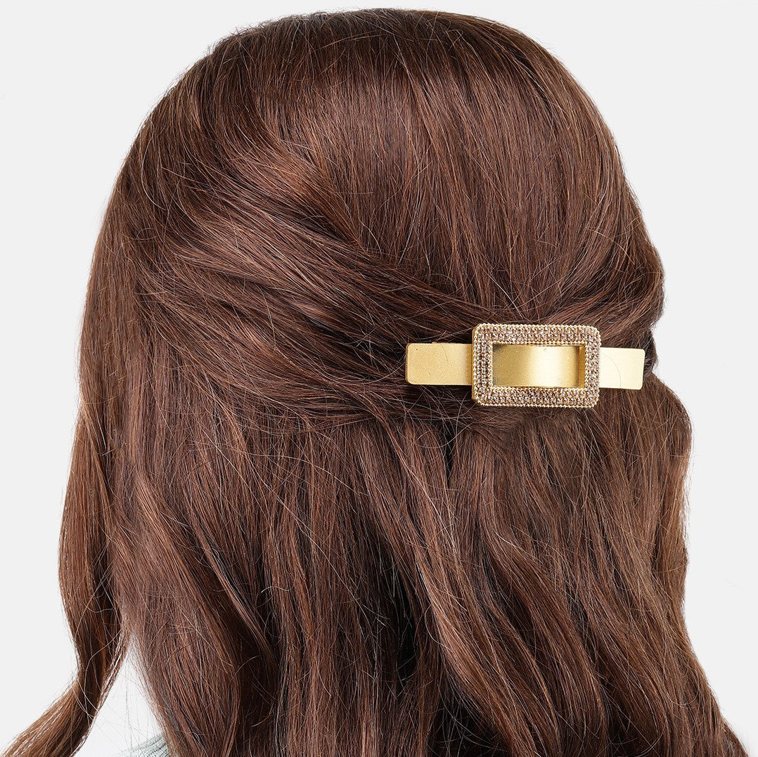 Laida Women Embellished Metal French Barrette