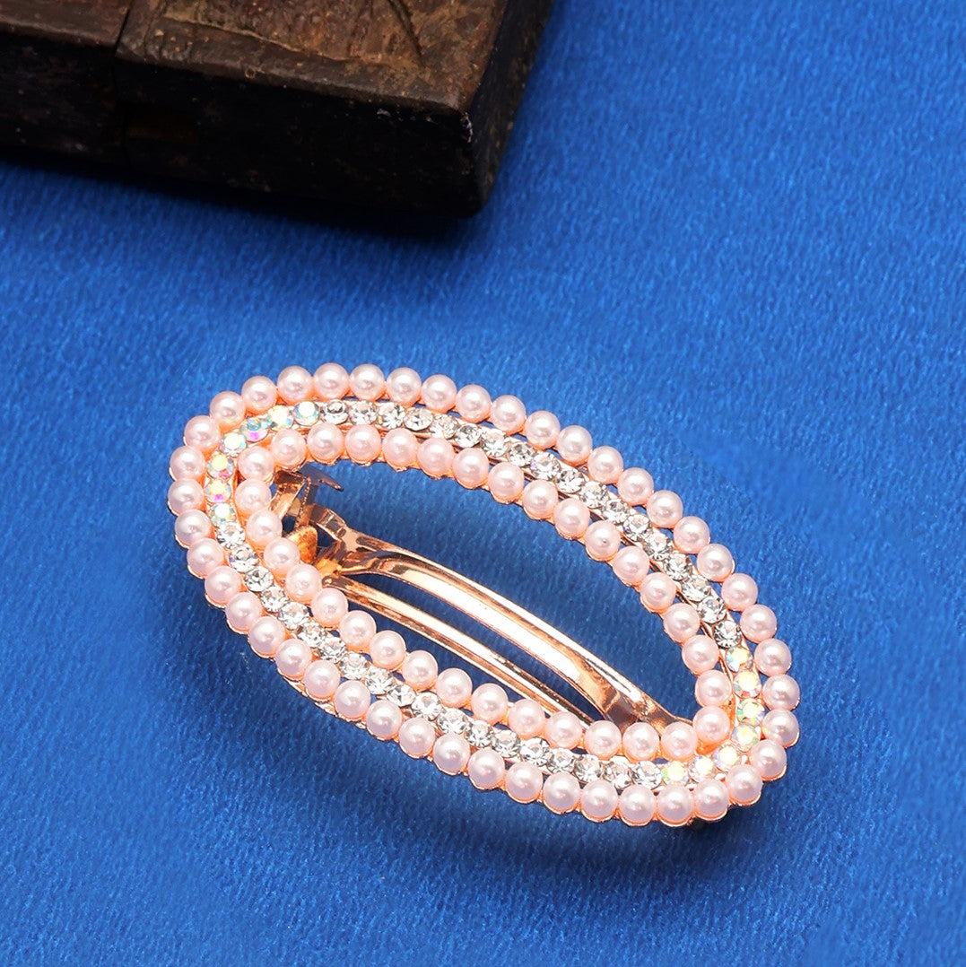 Laida Women Metal Embellished French Barrette