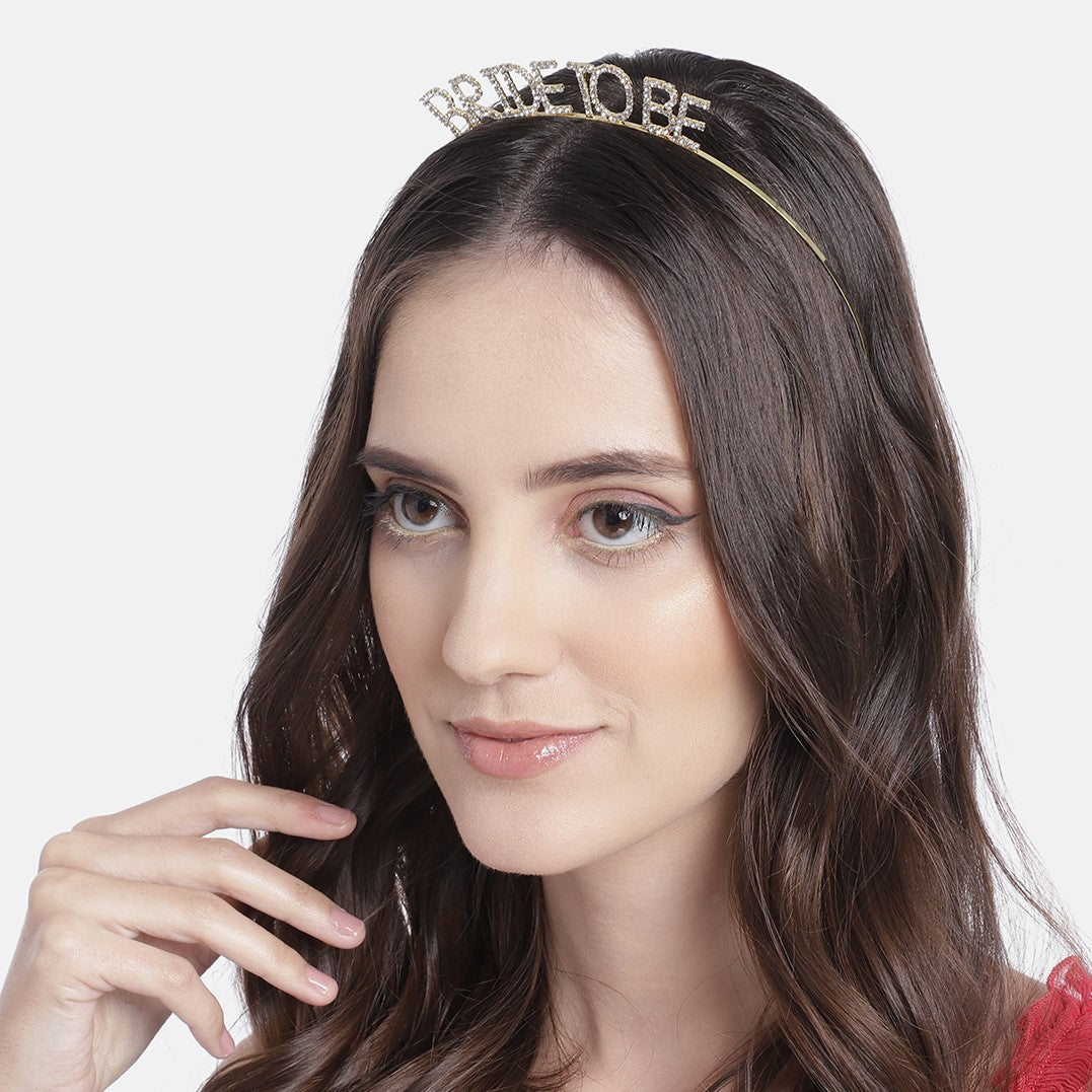 Bride To Be Golden  Hairband