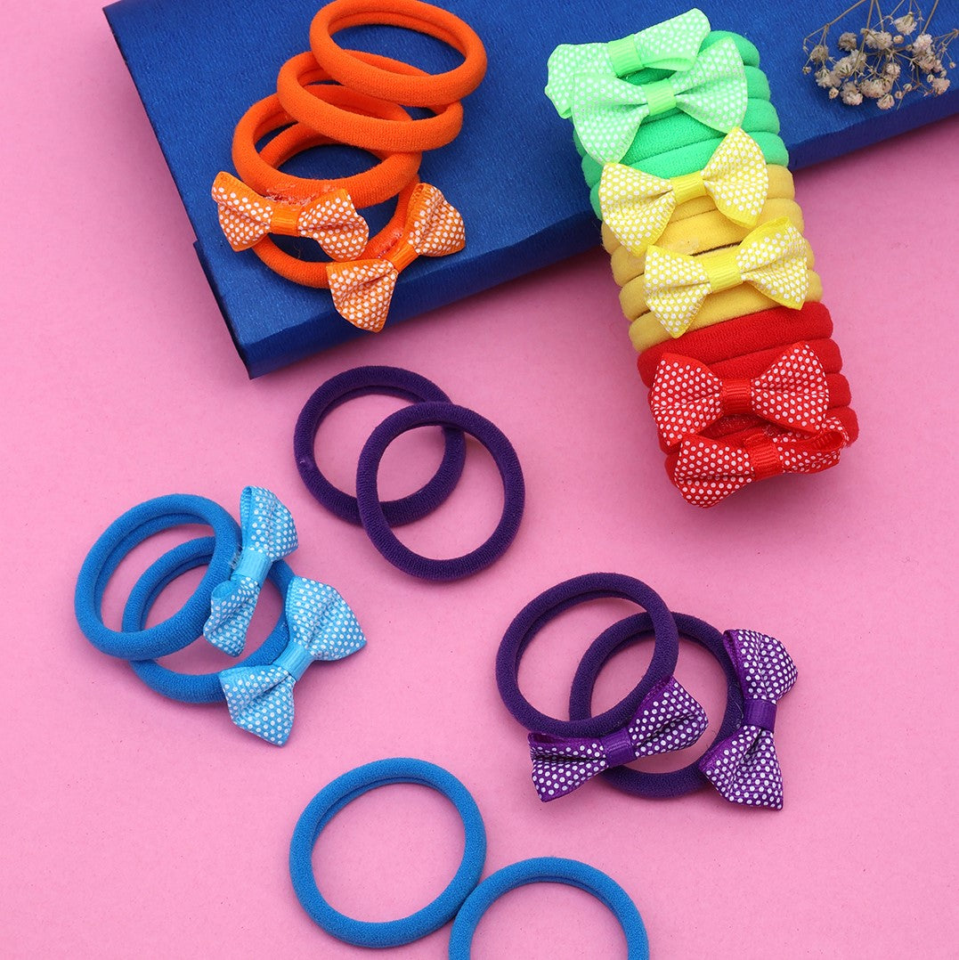 Laida Girls Set of 24 Embellished Ponytail Holders