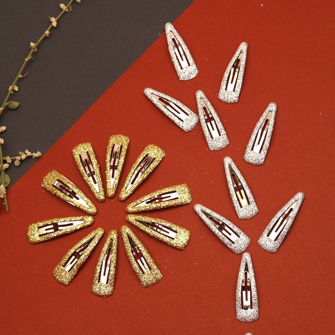 Laida Women Set of 20 Embellished Tic Tac Hair Clip