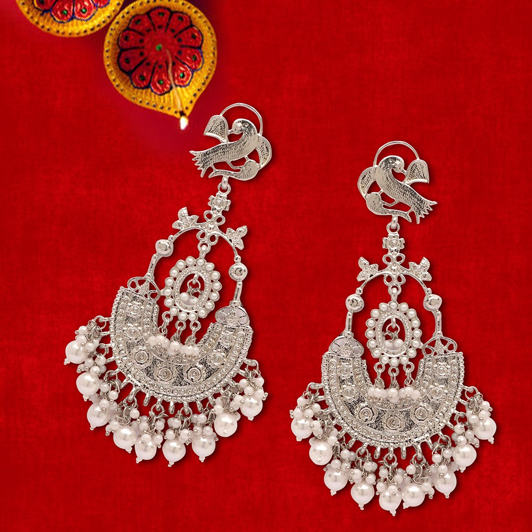 Haseen Silver Plated Chandbalis