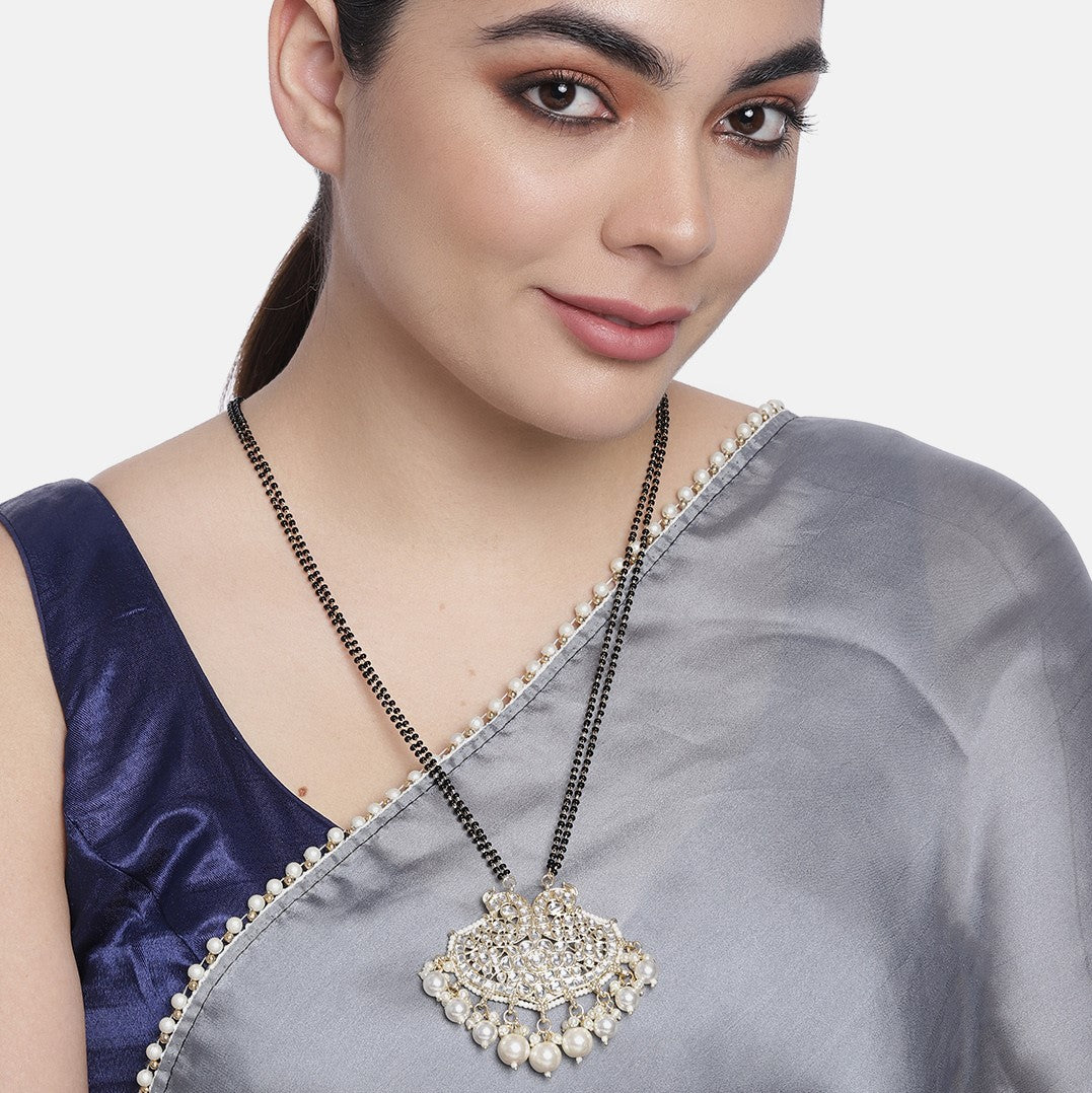 Kundan Pearl Pendant Mangalsutra