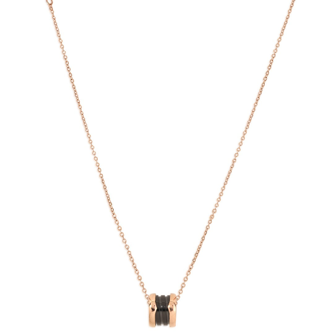 Laida Women Rose Gold-Plated AD Studded Pendant with chain