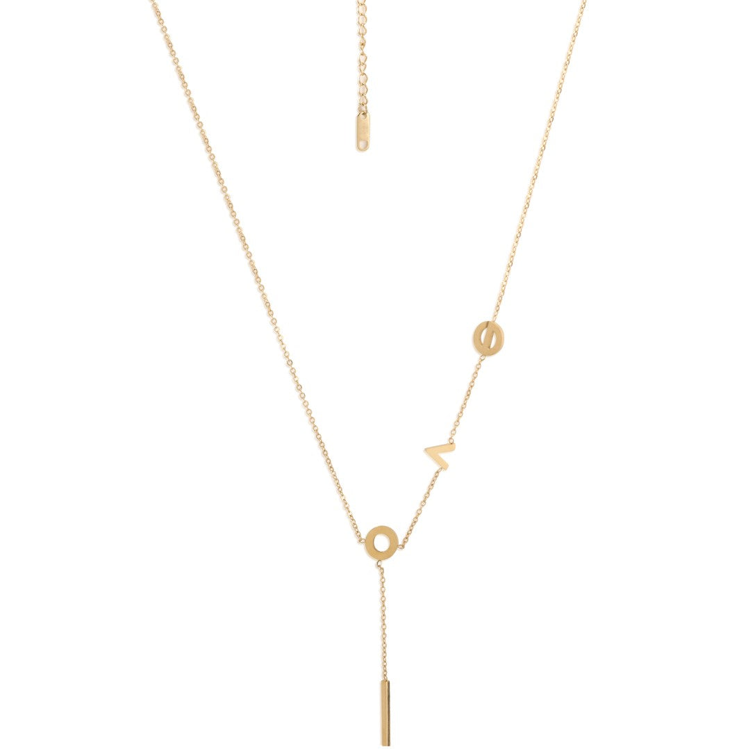 LAIDA Women Gold-Plated Love Pendant With Chain