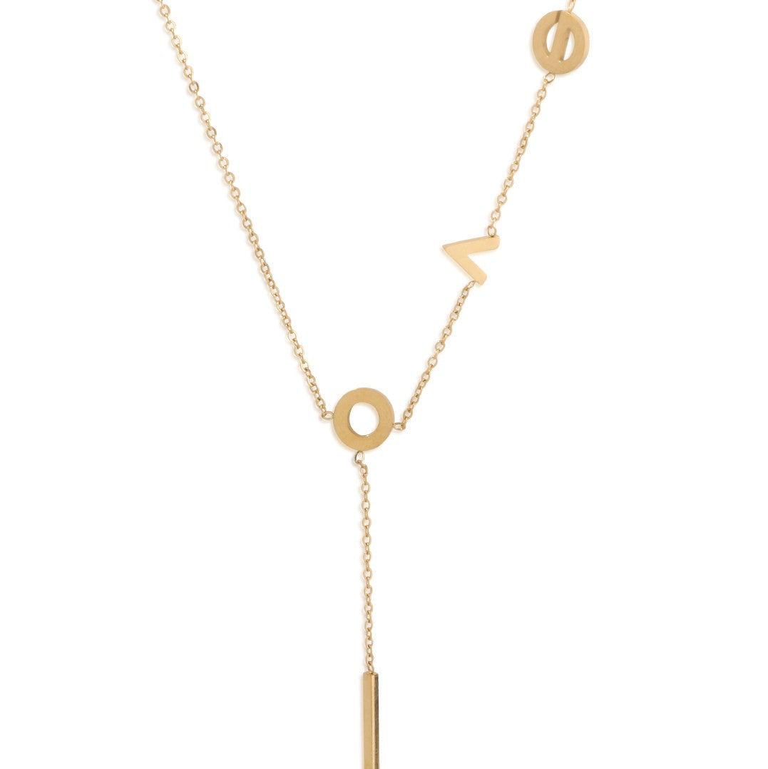 LAIDA Women Gold-Plated Love Pendant With Chain