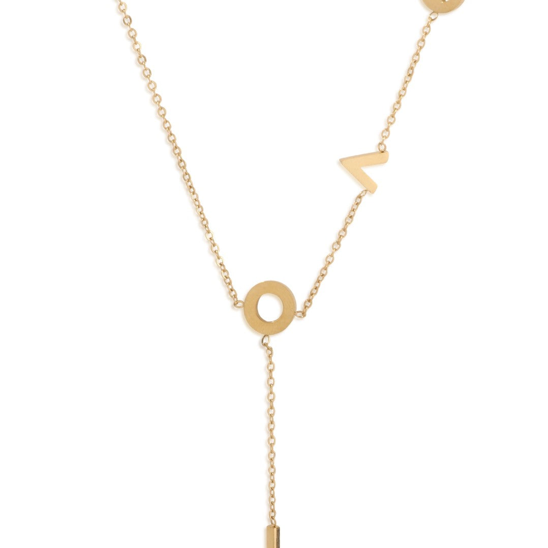 LAIDA Women Gold-Plated Love Pendant With Chain
