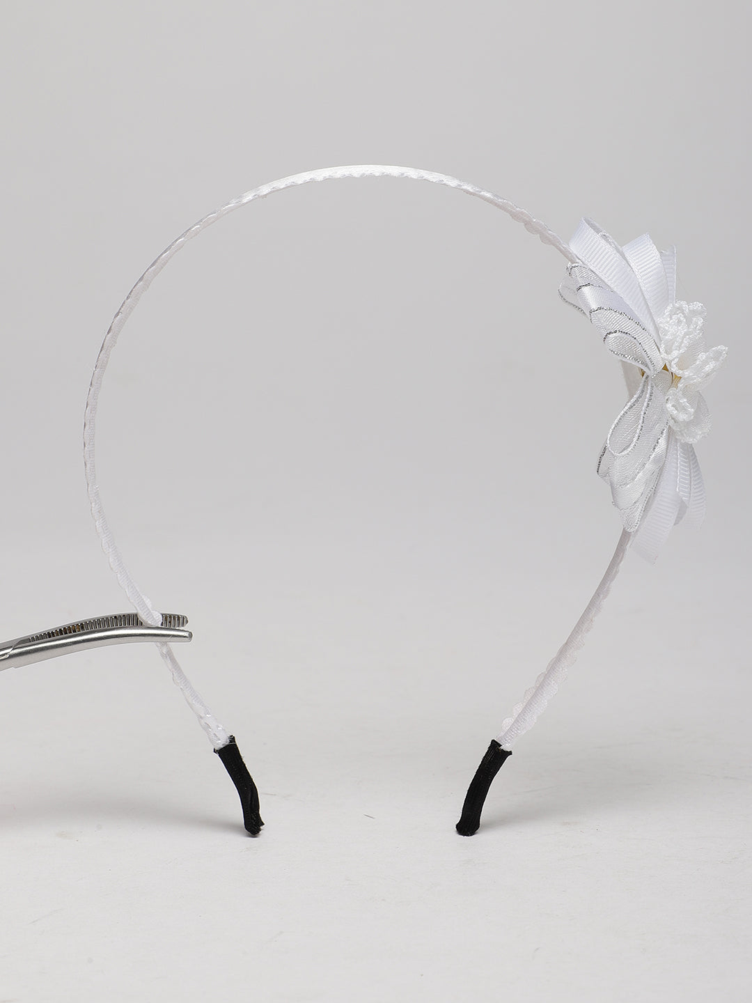 Laida Girls Set of 2 White Embellished Hairbands