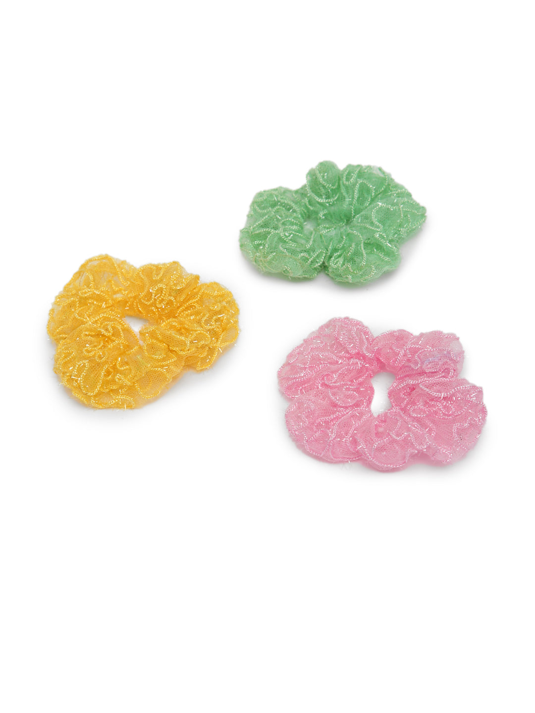 Laida Set of 3 Organza Ponytail Scrunchies