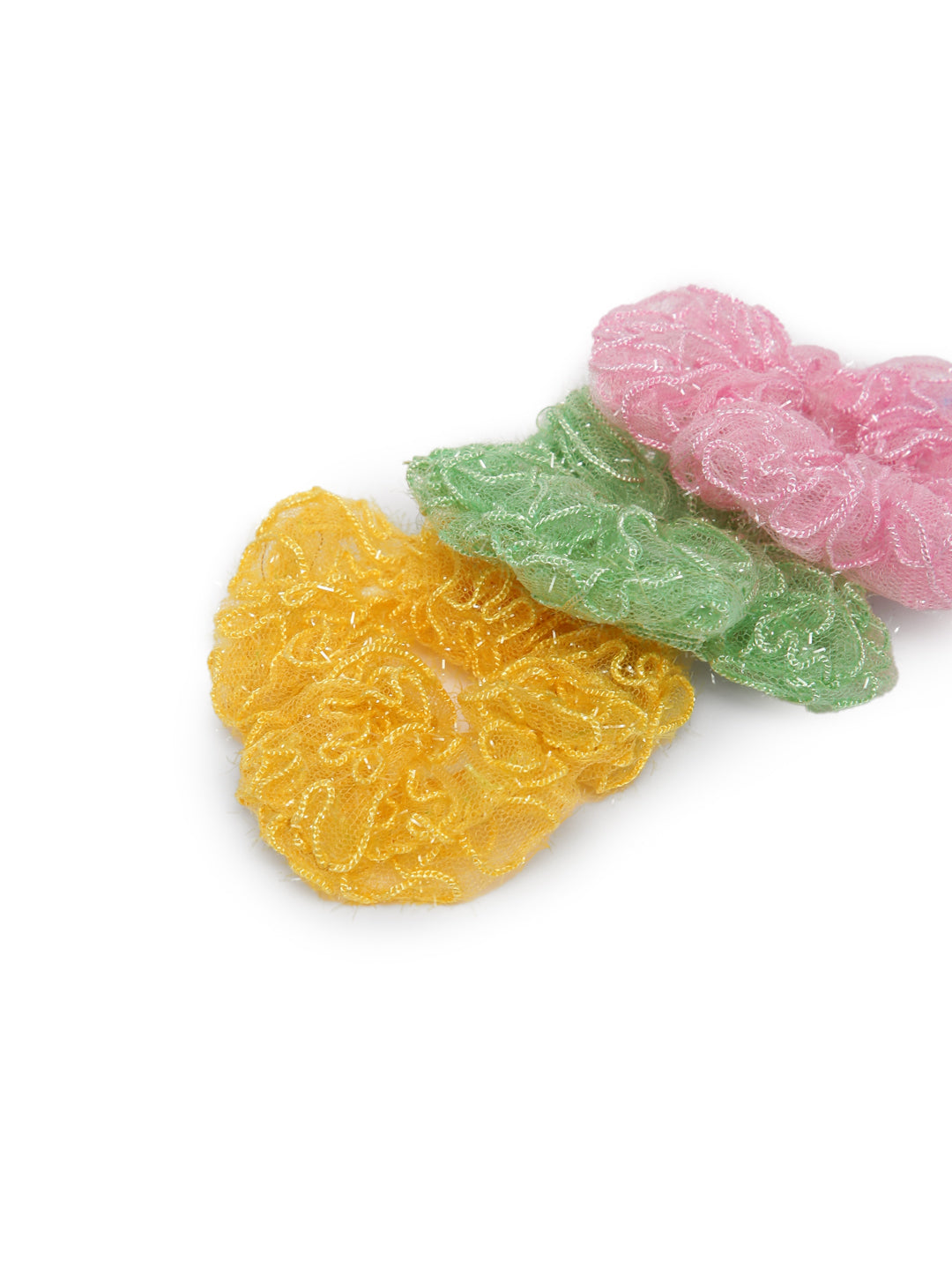 Laida Set of 3 Organza Ponytail Scrunchies