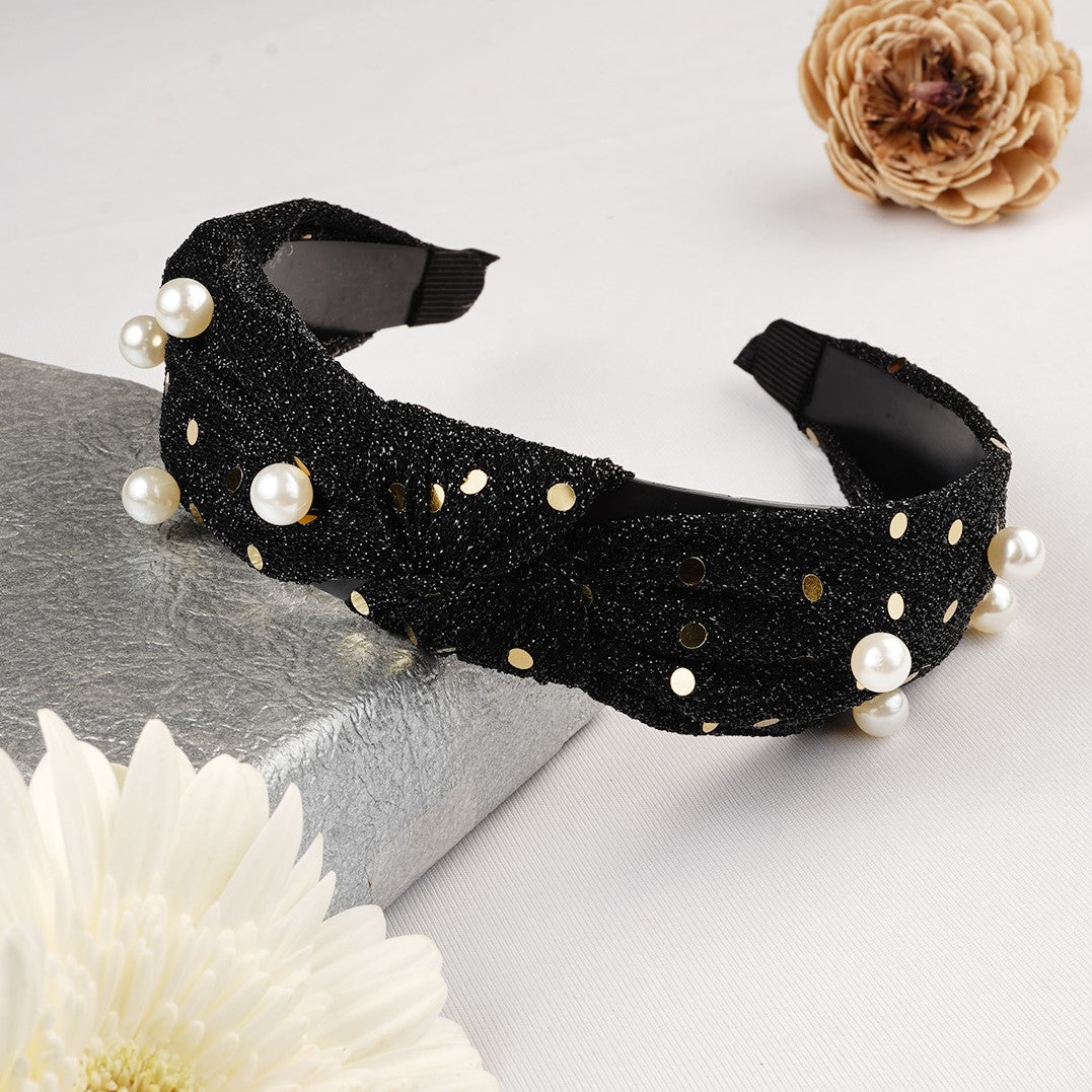 Laida Women Black Embellished Hairband