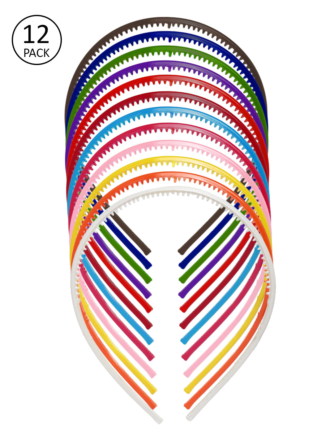 Girls Set Of 12 Multicoloured Hairband