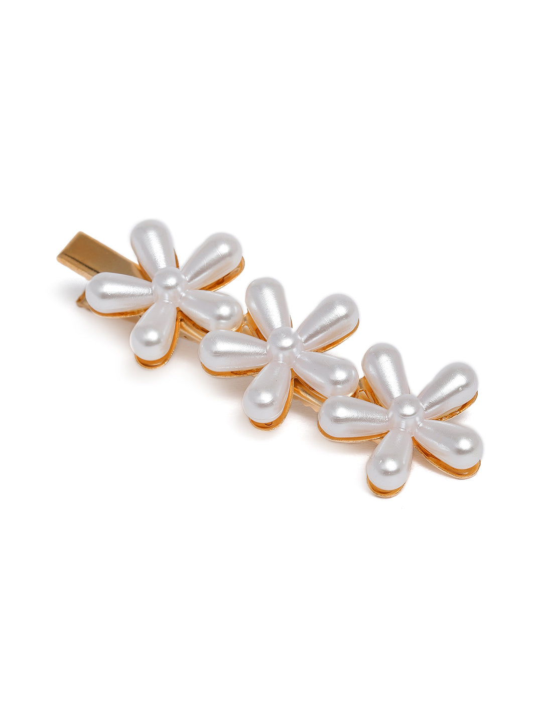 Laida Women Set of 6 Gold-Toned Embellished Alligator Hair Clip