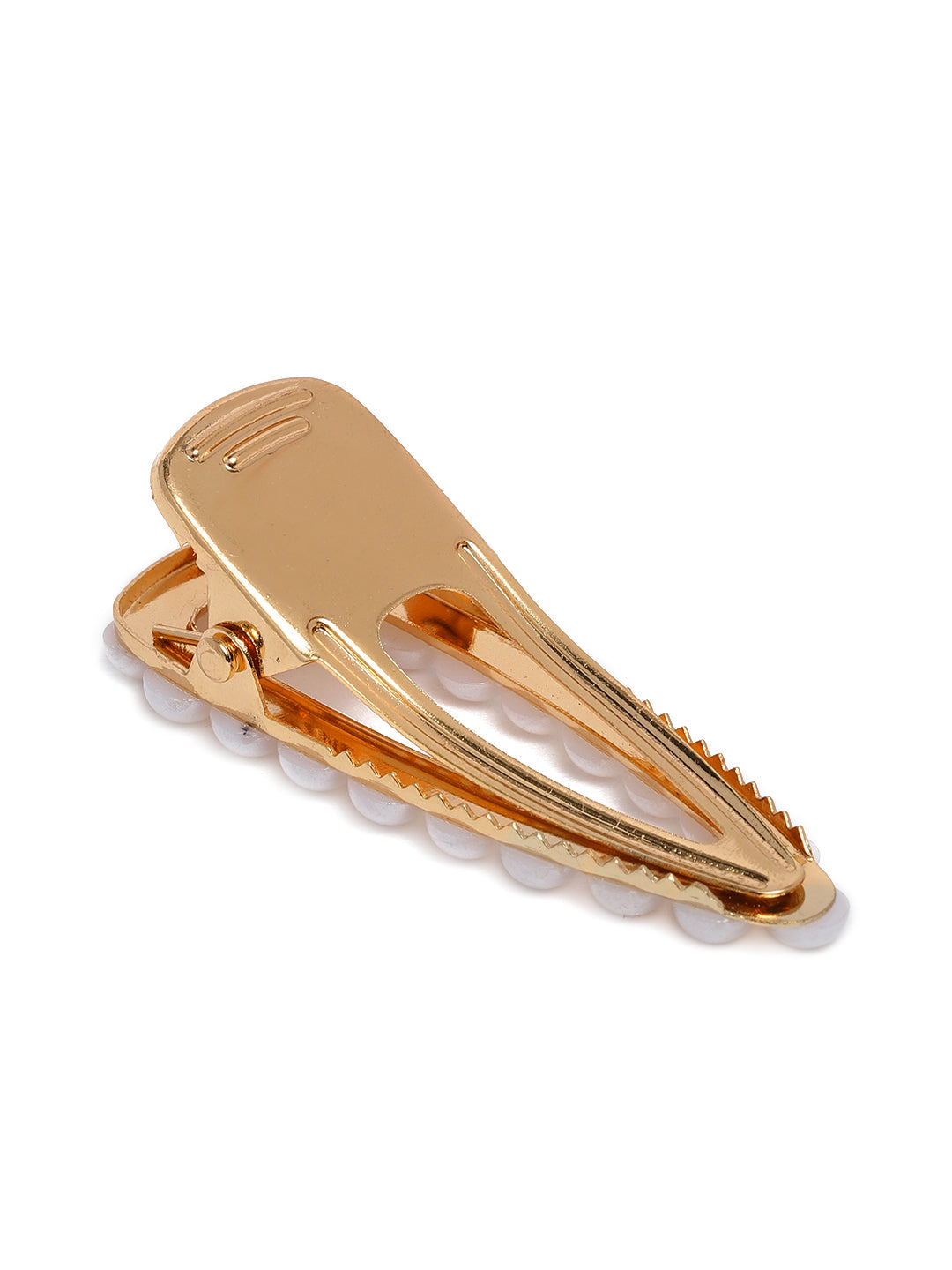 Laida Women Set of 6 Gold-Plated Embellished Alligator Hair Clip