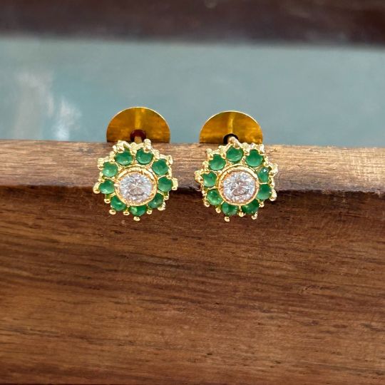 Gory Green  Stud Earring