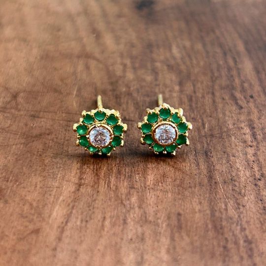 Gory Green  Stud Earring