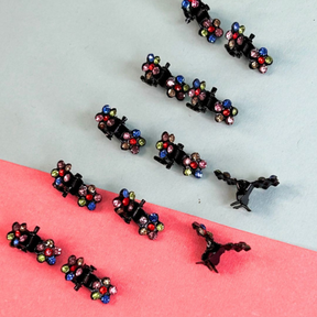 LAIDA Women Set of 12 Embellished Claw Clip