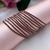 Stretchable Maroon Bracelet - Pack of 12