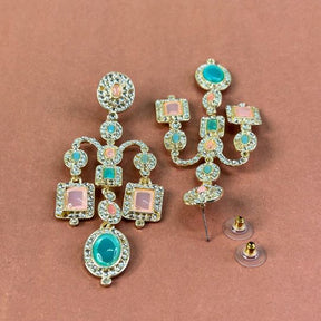 Dia Turquoise Pink Earrings