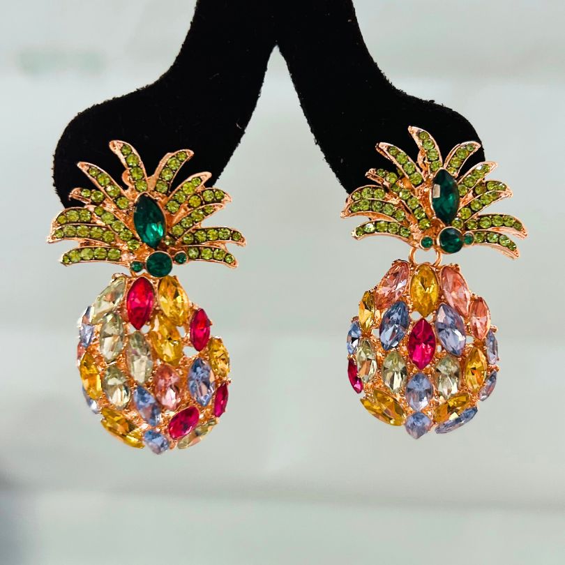Pine Apple Multicolor Earrings