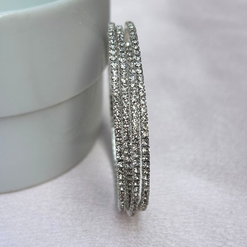 Spiral American Diamond Bracelet