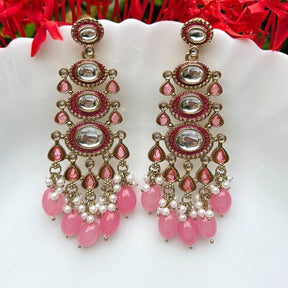 Saeeda Pink Earrings