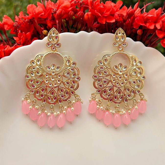 Lalita Kundan Chandbalis Earrings