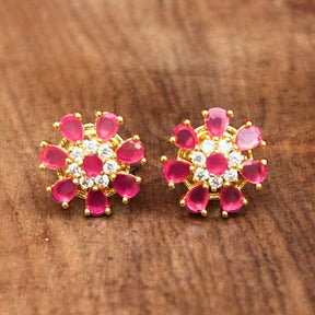 Treena Ruby AD Stud Earrings