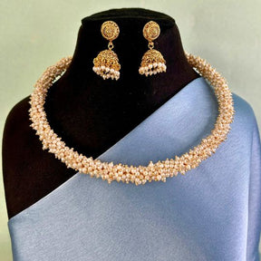 Swarna Round Pearl Necklace