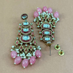 Saeeda Pink Earrings