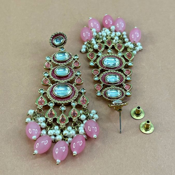 Saeeda Pink Earrings