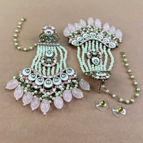 Jodha Pink Jhoomar Earrings