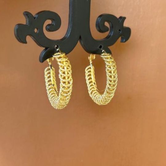 Golden Aisa Hoop Earring