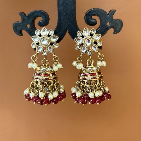 Jada Dark Purple Jhumka