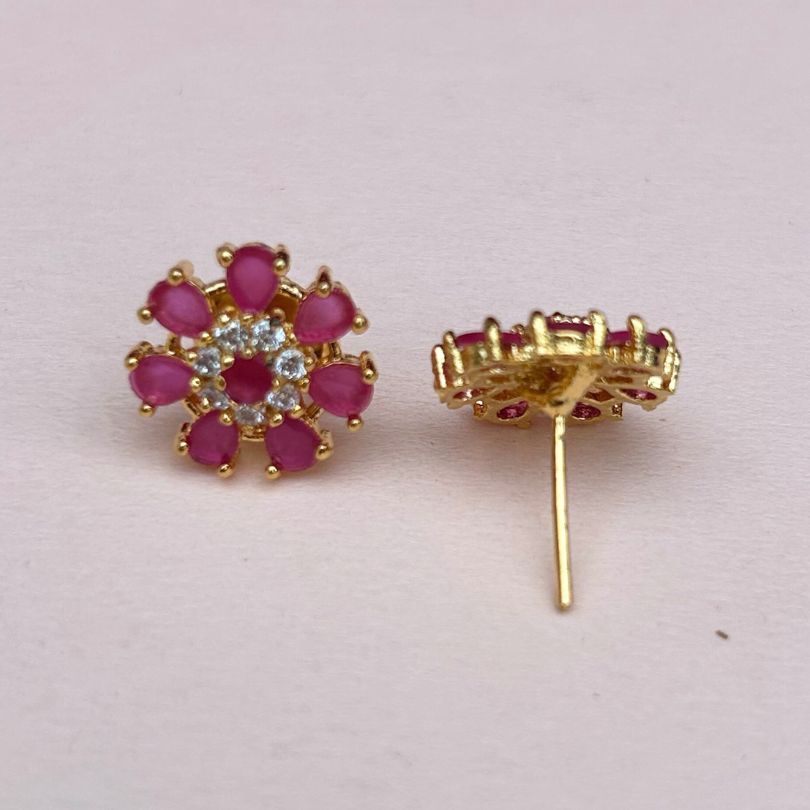 Treena Ruby AD Stud Earrings