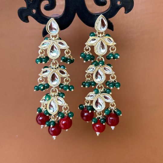 Ayeza Green Earrings