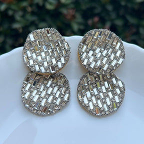 Bling Blogger Silver Layered Earrings