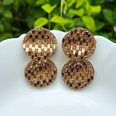 Zion Layered Bling Drop Earring