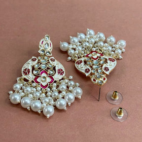 Ifra White Chandbalis