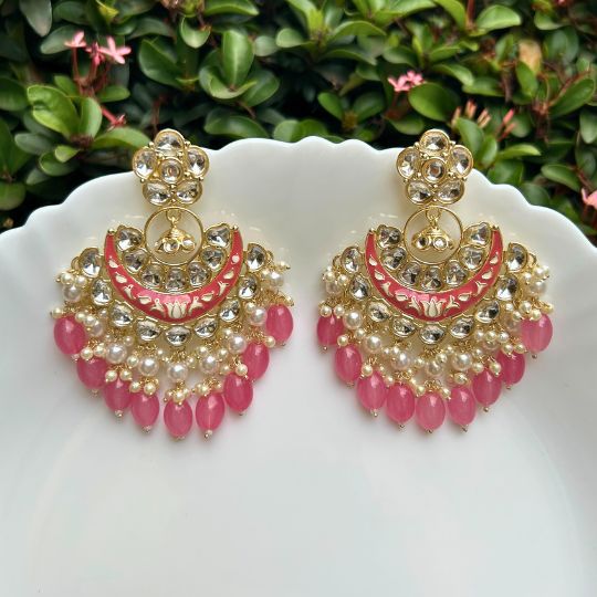 Rimi Pink Chandbalis