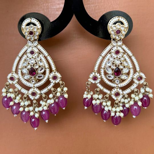 Hassen Purple Chandbalis