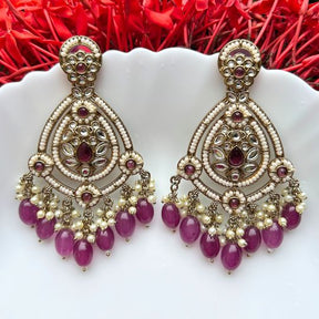 Hassen Purple Chandbalis