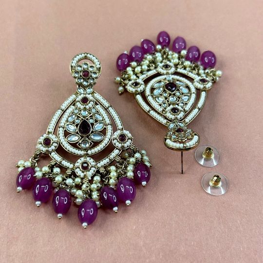 Hassen Purple Chandbalis