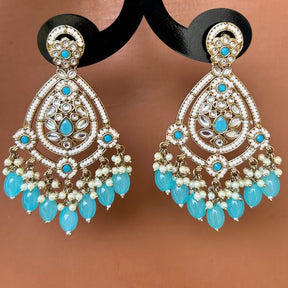 Hassen Turquoise Chandbalis