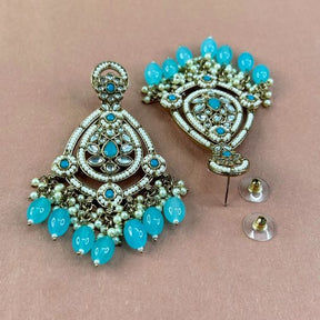 Hassen Turquoise Chandbalis