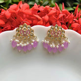 Prisha Purple Stud Earrings